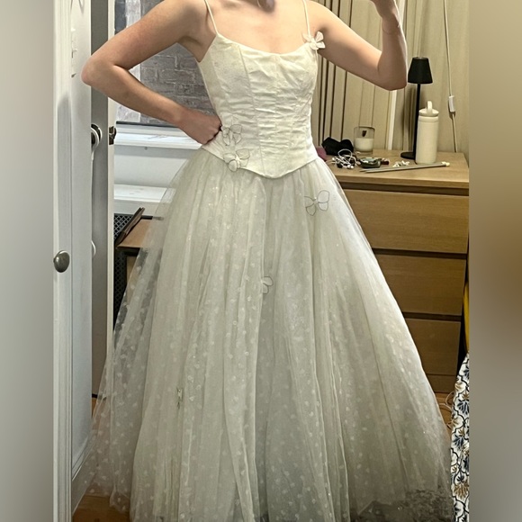 Jessica McClintock Corset Wedding Gown Prom Dress - Picture 3 of 5